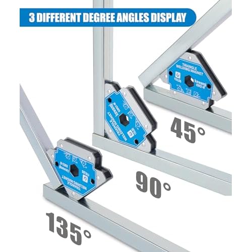 110 LB Welding Magnets Clamp Sets-4 Pieces of Magnetic Welding Holder 110 LBS Holding Power Welder Tools and Accessories