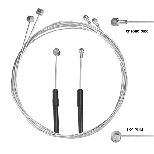 18-Piece Bicycle Brake Cable Set for Mountain & Road Bikes