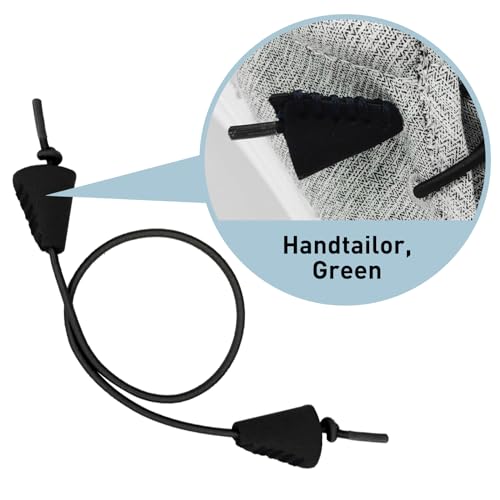 Elastic Shoe Laces - 2 Pairs Black 14in/35cm for Hey Dude