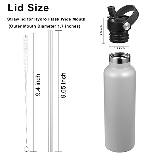 RRegeny Straw Lid fits Hydro Flask Standard Mouth, 21 24 oz, Sports