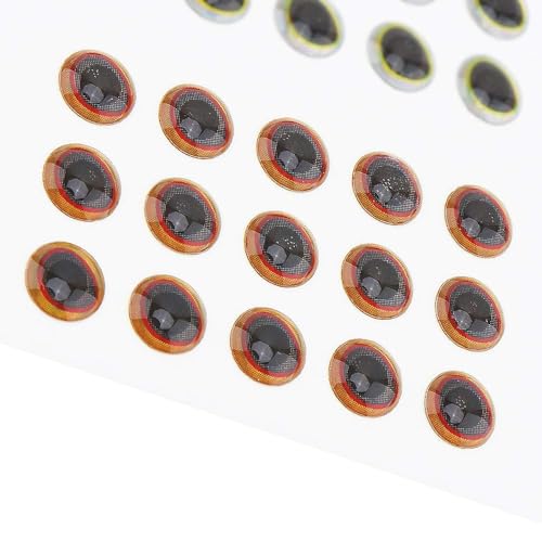 183pcs Lifelike 3D Fishing Lure Eyes - 3/4/5/6mm Sizes