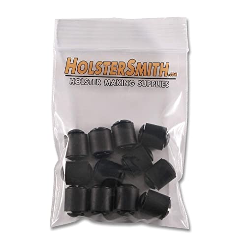[12 Pack] HolsterSmith SPTHRA-500-PH-BK-12 Black 0.500 in Holster Retention Assemblies for KYDEX 1-Piece Foldover & Taco-Style Holsters
