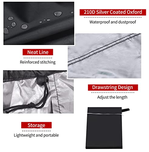 7ft Pool Table Cover with Storage Bag - Waterproof Billiard Protection