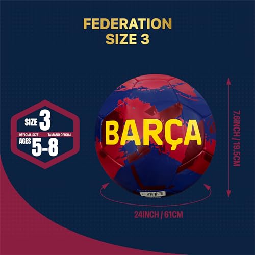 FC Barcelona Soccer Ball - Officially Licensed - Navy / Size 5