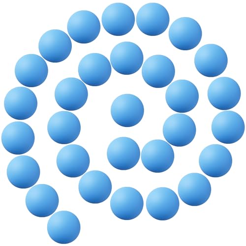 30 Pack Blue Ping Pong Balls - 40mm Plastic Balls for DIY & Party