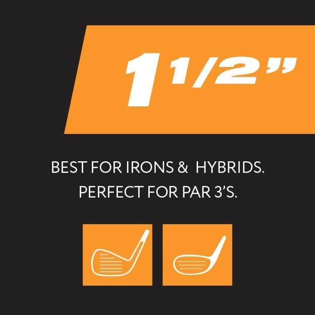 PrideSports PTS Wood Golf Tees - 90 Count, 1.5 Inch | #1 Tour Tee for Irons, Hybrids & Woods