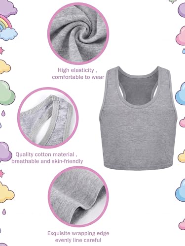 Girls Dance Tank Top Crop Top - Sleeveless for 7-8 Years