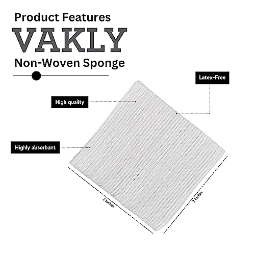 Non-Woven 4-Ply Gauze Pads - 2x2 Inch - 200 Count