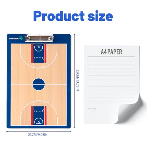 Basketball Coaches Clipboard - Double-Sided Dry Erase Board