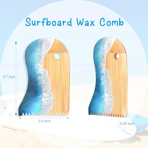 Bamboo Surfboard Wax Comb - Durable Wax Scraper Removal Tool