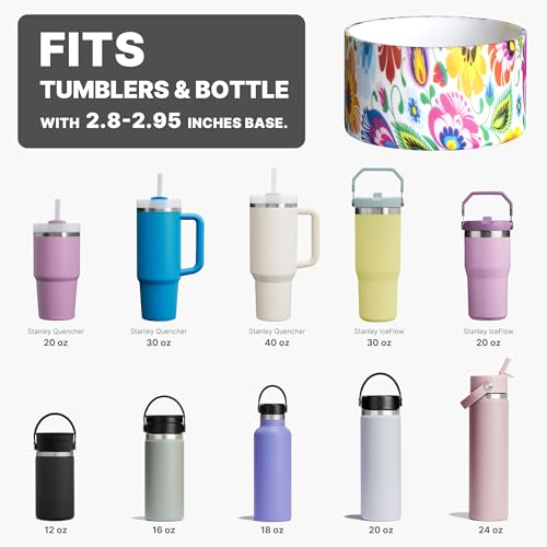 Silicone Boot for Stanley 40 oz Tumbler - Peacock Color
