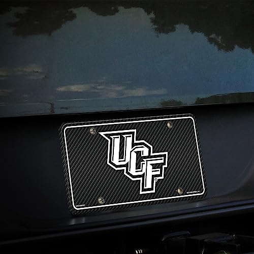 Central Florida Knights Metal License Plate - UCF Black & Team Color