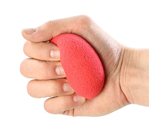 Memory Foam Hand Exercise Ball - 3 Inch Red - Easy Resistance