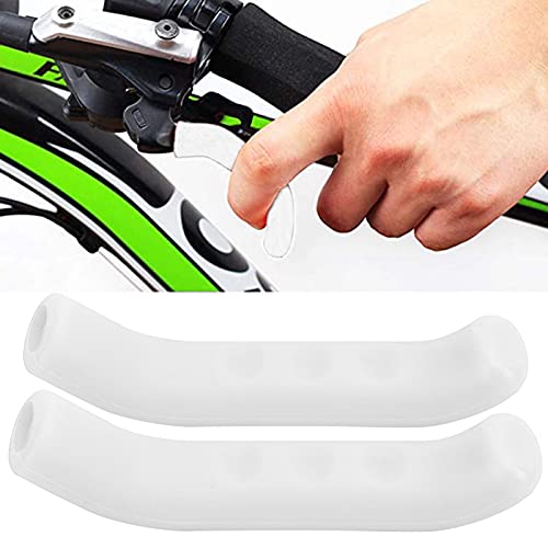 Non-Slip Bike Brake Grip Covers - 2PCS White