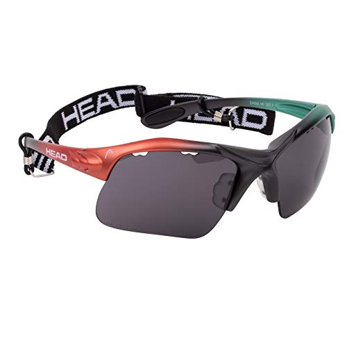 Racquetball Goggles - Raptor Anti-Fog & Scratch Resistant - Teal/Lava