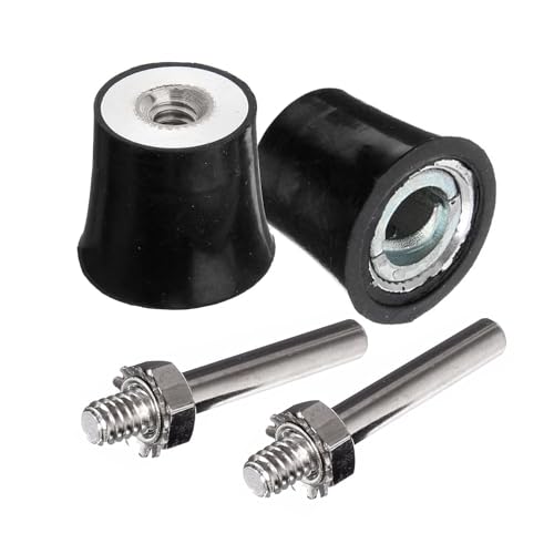 Yakamoz 2Pcs 1-Inch Sanding Pad Roll Lock Disc Holder Quick Change Roll Lock Sanding Discs Polishing Pads Holding Adapter Attachment for Drill Air Die Grinder Sander Grinding Rotary Tool - 1/4" Shank