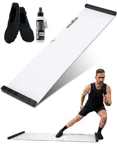 Slide Board for Cardio & Agility Training - 6 ft White