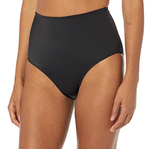 High Waist Swim Bottoms for Women - Plus Size, Medium - Washed Black