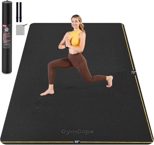 Extra Large Yoga Mat 72"x48" - TPE Non-Slip Pilates Mat