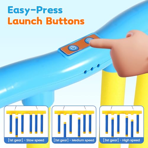 Reflex Sticks Game - Reaction Time Trainer with Adjustable Speed - Yellow