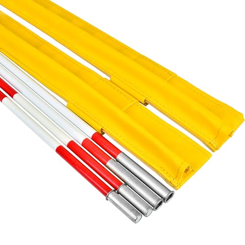 Volleyball Antenna Set with Fiberglass Poles for Indoor & Beach Volleyball