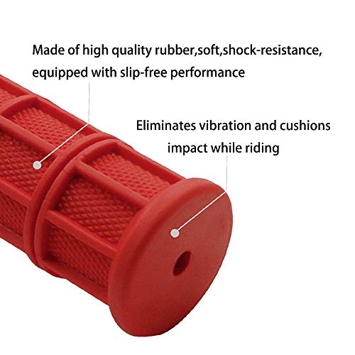 Non-Slip Motorcycle Handlebar Grips - 7/8" 22mm & 24mm
