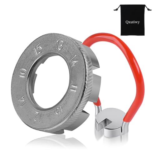 6-in-1 Bicycle Spoke Wrench Tool - Hardened Steel Rim Truing Kit