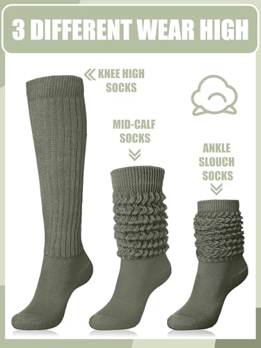 Slouch Socks - Sage Green, Size 9-11
