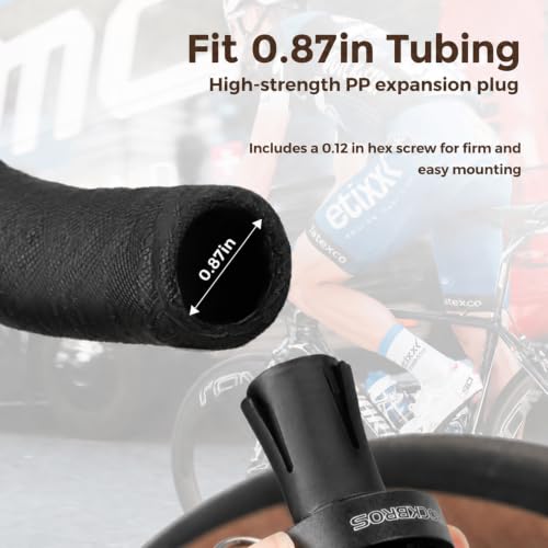 Black ROCKBROS Bike Bell Bar End Copper 100dB for 0.87 inch Drop Bars (Left/Right)