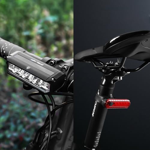 Bright Bike Light Set for Night Riding,LED Bicycle High Beam Low