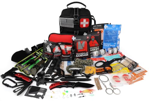 THRIAID 190-Piece Emergency Survival First Aid Kit with Tactical Gear & Molle Pouch