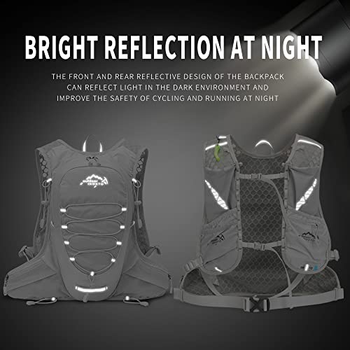 Running Hydration Vest - Ergonomic Water Backpack 3L - Grey