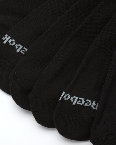 Reebok Men's Low Cut Athletic Socks 6 Pack Moisture Wicking Cushioned Performance