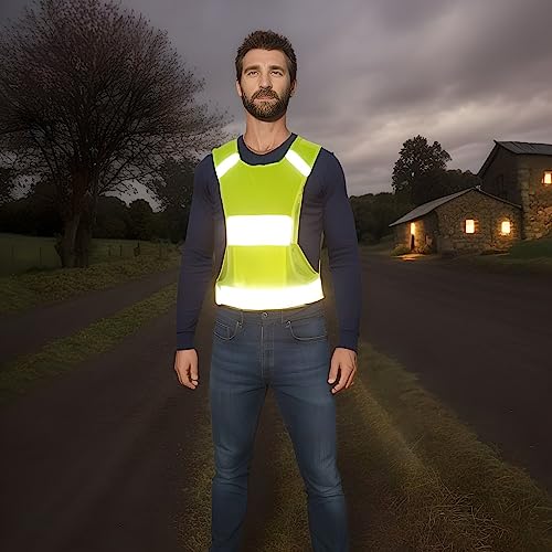 High Visibility Reflective Safety Vest with Pocket for Running & Biking