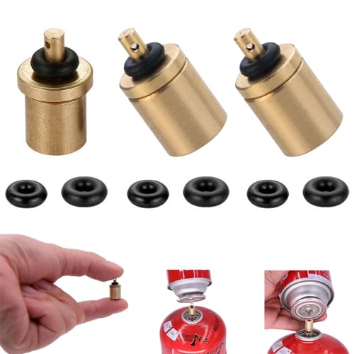 3 Pack Gas Refill Adapter Nozzle Connector for Camping