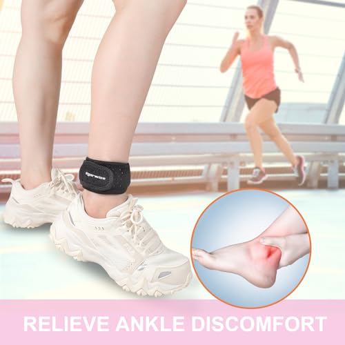 Achilles Tendonitis Brace with Silicone Pad - Pink, One Size