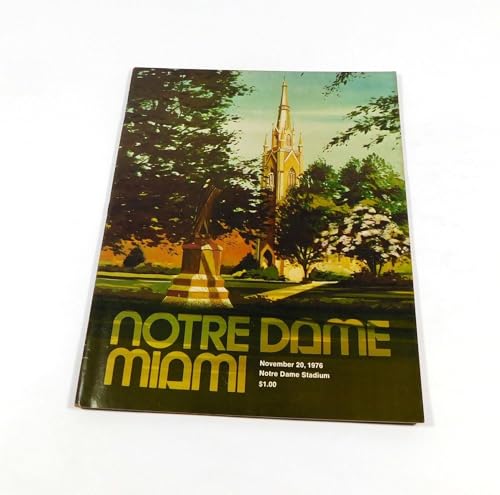 1976 Miami Florida vs Notre Dame College Football Program