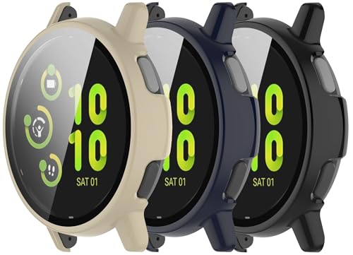 Full Protection Screen Protector for Garmin Vivoactive 5 - Black, Navy Blue, Beige