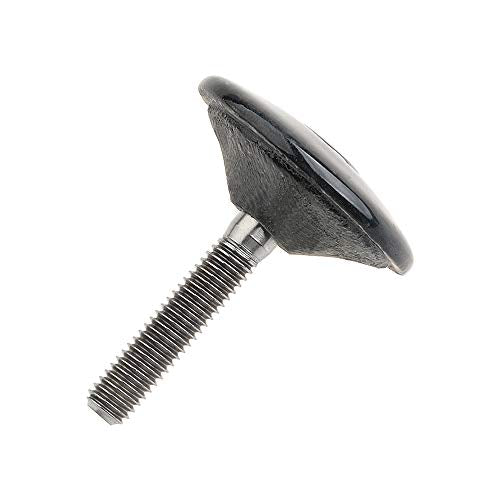 1 1/8" 3K Carbon Fiber Headset Top Cap with Titanium Bolt – Glossy Finish