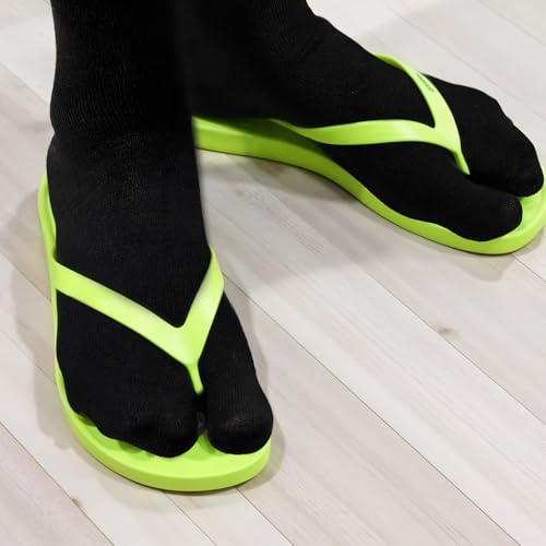Unisex Cotton Tabi Socks - 4 Pairs Split Toe Flip Flop Socks