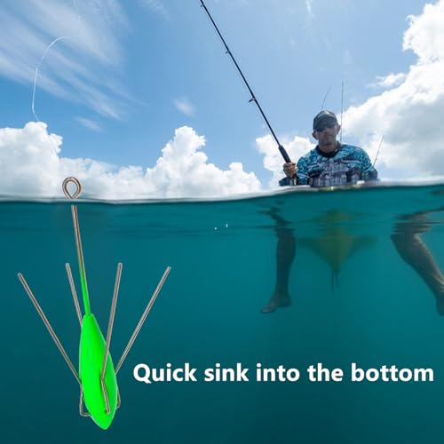 Aollerfilery 5 pcs Sputnik Sinker Fishing Weights 2.0 oz Long Tail Spider Sinkers