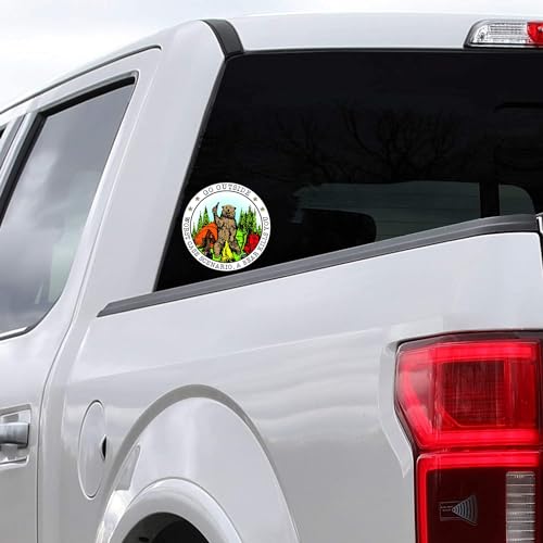 Go Outside Worst Case Scenario Bear Vinyl Sticker - 5-Inch Waterproof Decal