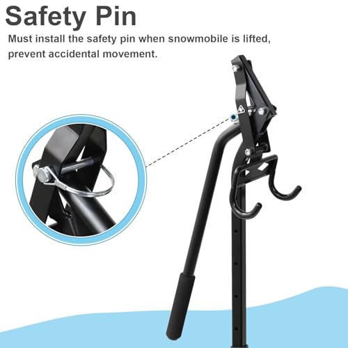 Snowmobile Lift Stand - Heavy Duty Jack for Repair, 2000 lbs Support
