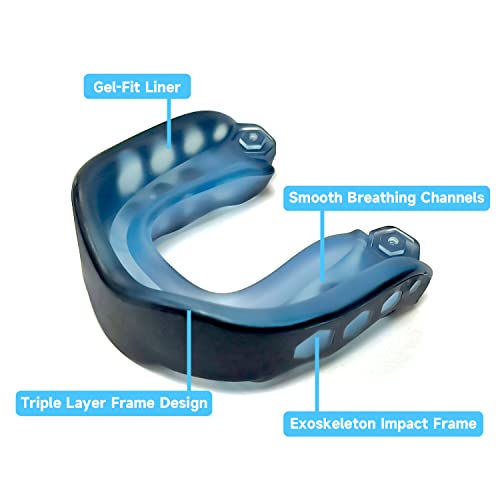Youth Sports Mouthguard - 2 Pack Football Mouthpiece for All Sports