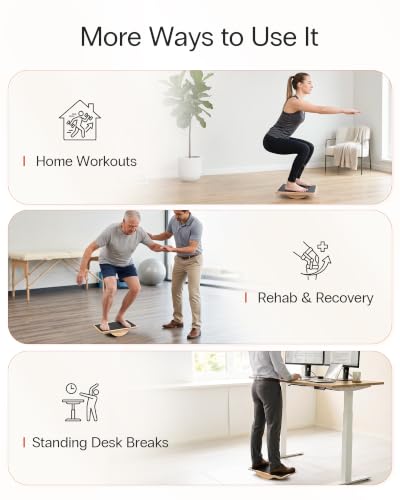 Wooden Balance Board for Core Stability & Balance Training