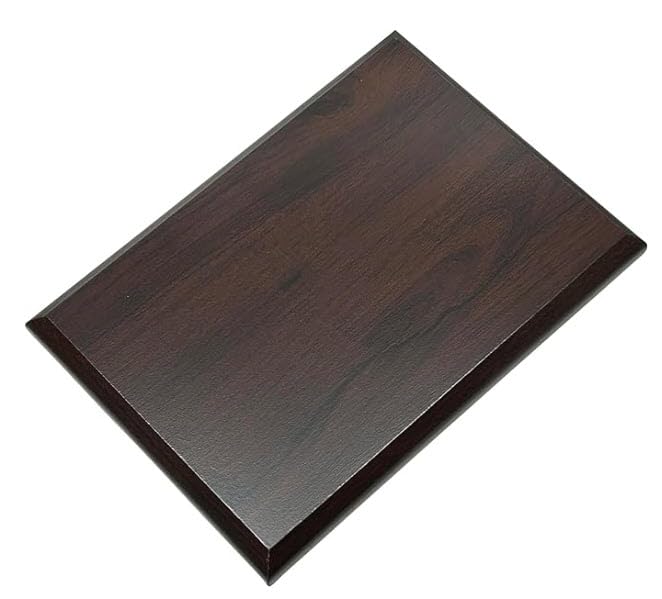 Cherry Color Blank Award Plaque - 6x8 Beveled Edge Trophy