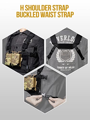 Tactical Modular Chest Rig with Removable Shoulder & Waist Straps