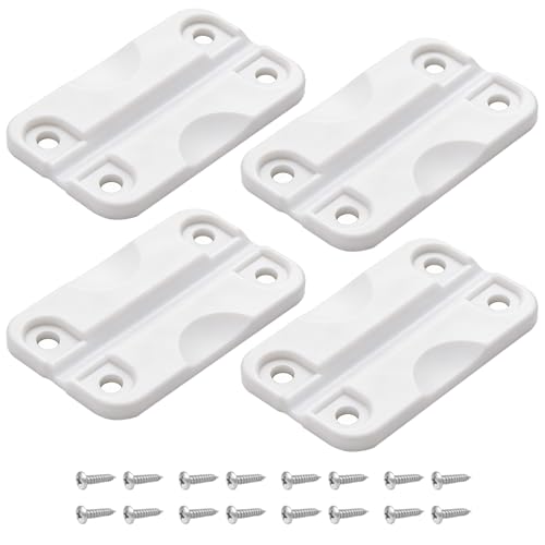 Cooler Hinge Replacement Kit for Igloo 50-165 Qt - White, 4 Pack