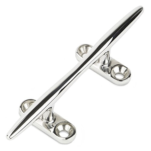Stainless Steel Dock Cleat for Boats - 4.0 Inch Heavy Duty Marine Hardware