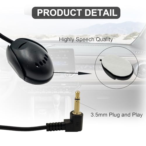 3.5mm Omnidirectional Car Microphone - Hands-Free Communication